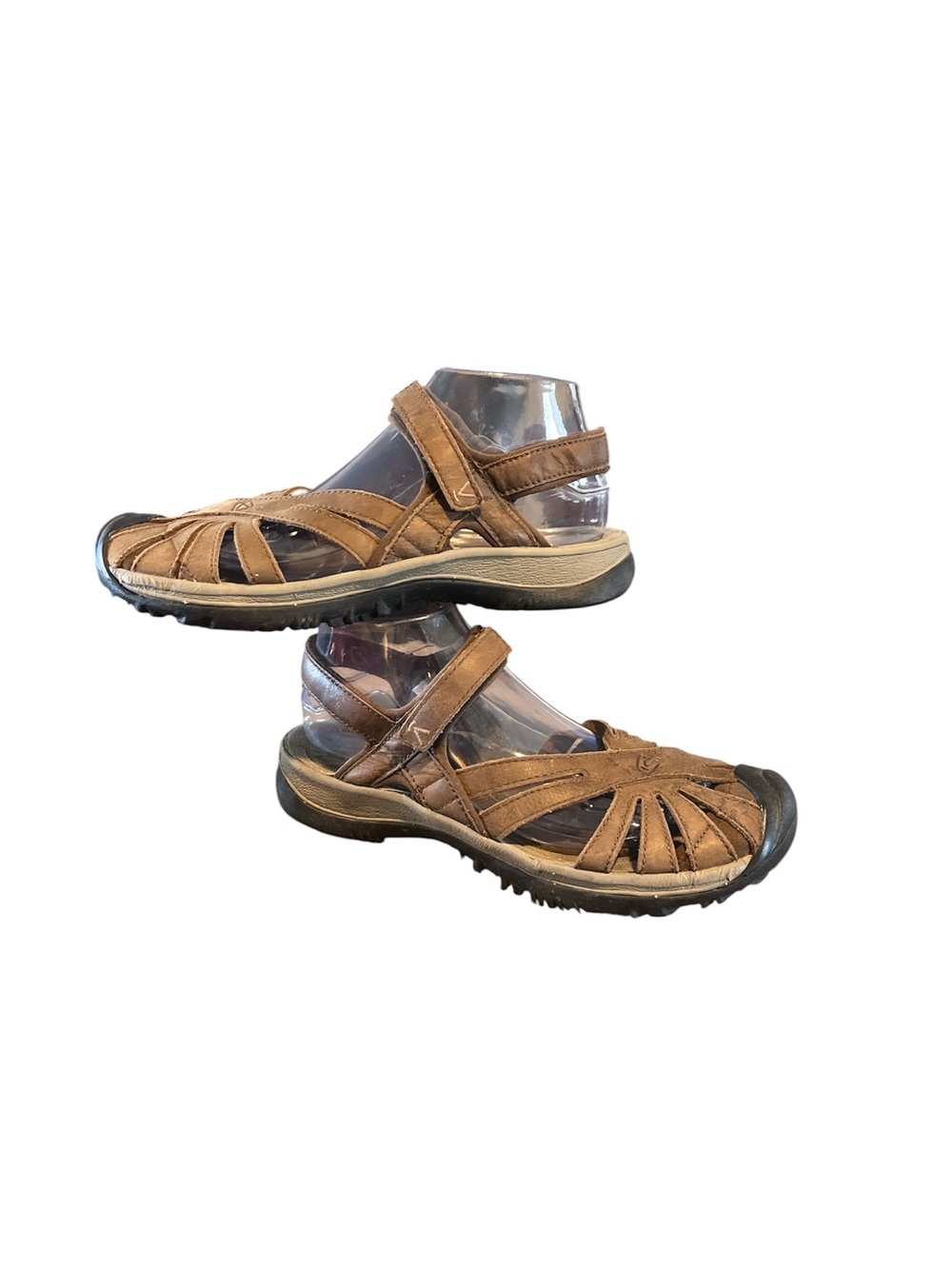 Keen Women's Rose Sandals Brown Close Toe Adjustable Ankle Strap Sz EU 39.5 US 9